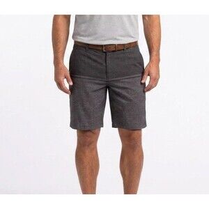 TravisMathew Mens Size 36 Golf Shorts Gray Heather Colorblock Stretch Casual